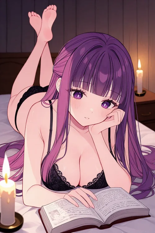 Reading by Candlelight