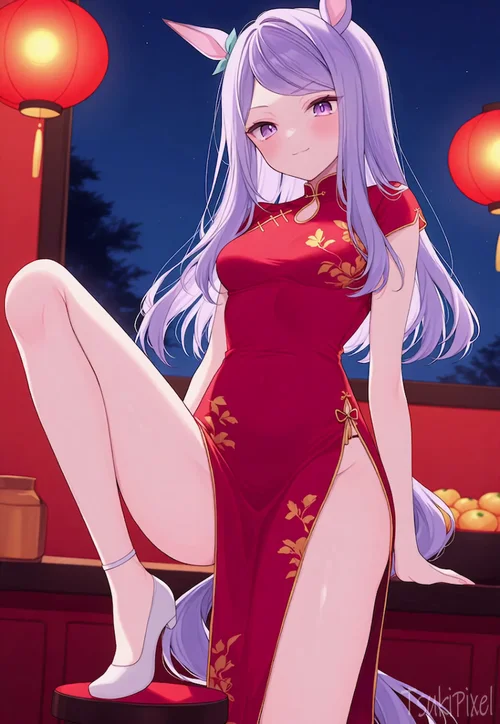 Shows Her Panties in Cheongsam / パンツ見せストリップ