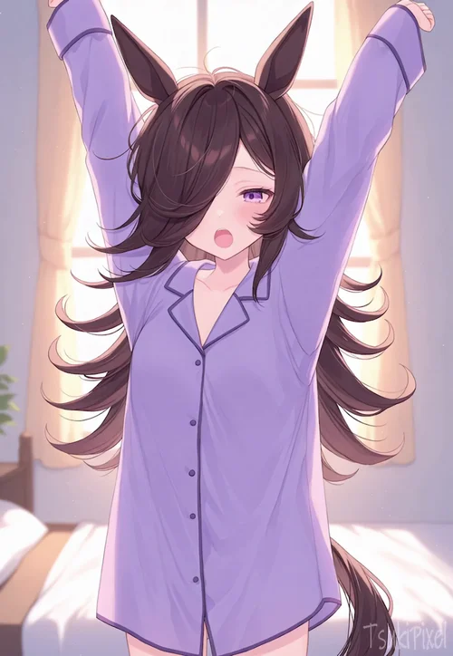 Sleepy Morning Stretch / 眠たい朝の背伸び