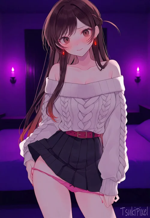 Panty Offering Right Before Your Eyes / 目の前でパンツ脱ぎ献上